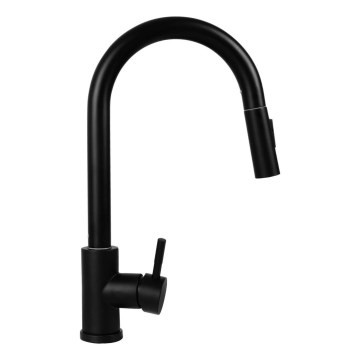 Pyramis 90941338 - Torneira de cozinha com chuveiro extraível IDEA preto mate
