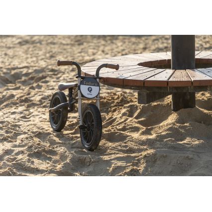 QPlay - Bicicleta de empurrar FEDURO preto/dourado