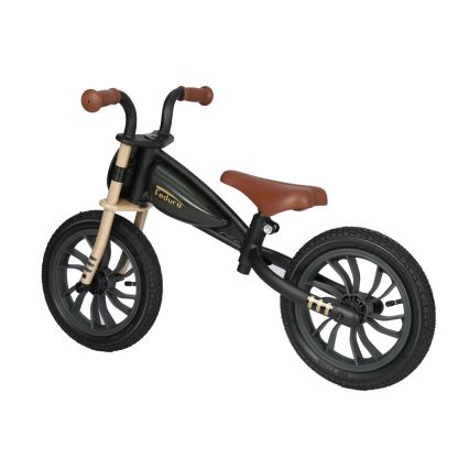 QPlay - Bicicleta de empurrar FEDURO preto/dourado