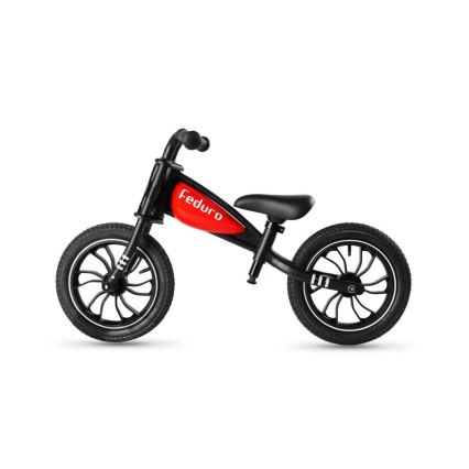QPlay - Bicicleta de empurrar FEDURO preto/vermelho