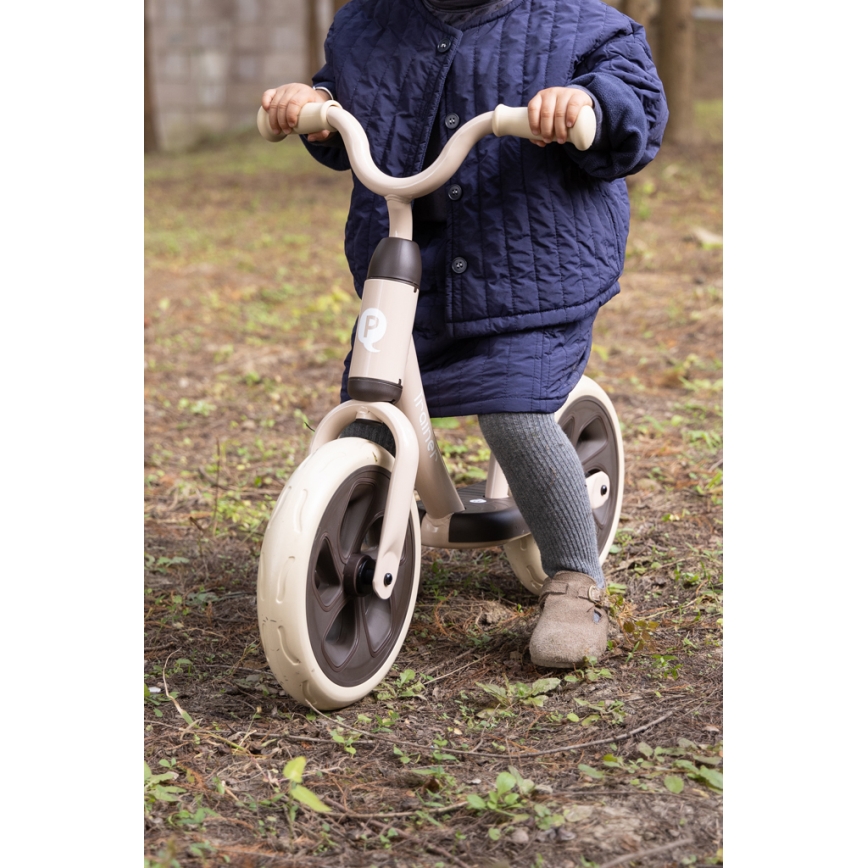 QPlay - Bicicleta de empurrar TRAINER bege