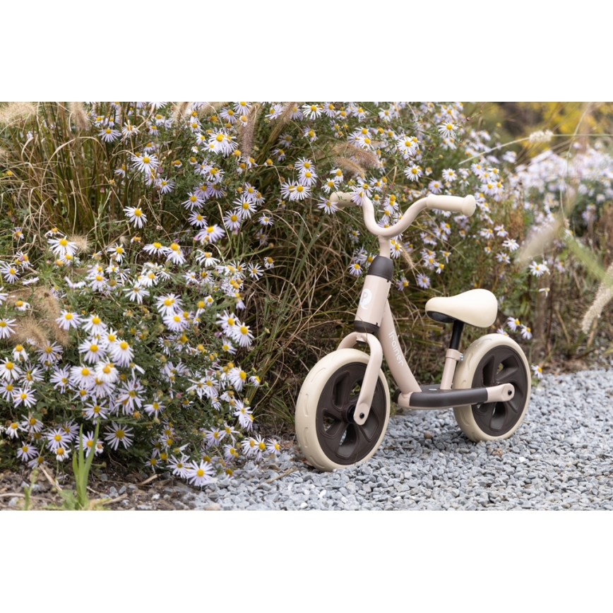 QPlay - Bicicleta de empurrar TRAINER bege