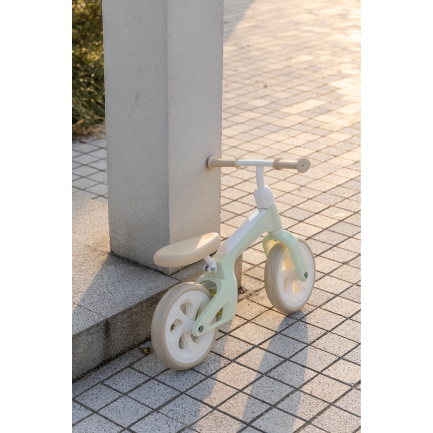 QPlay - Bicicleta de equilíbrio TECH verde-menta