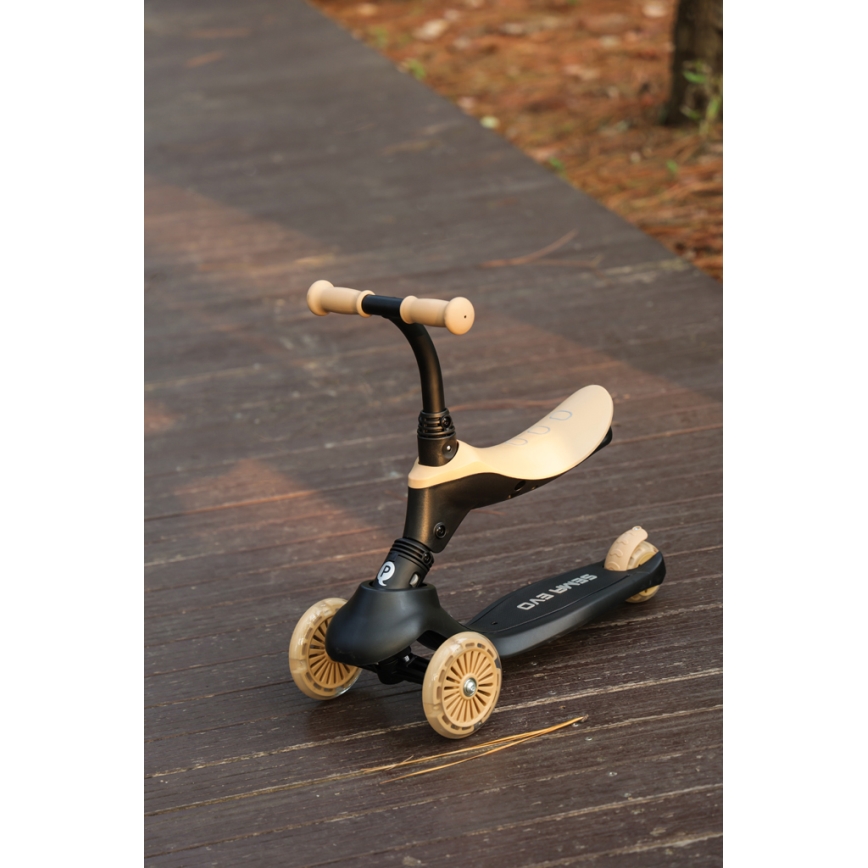 QPlay - de Criança trotinete 5em1 SEMA bege