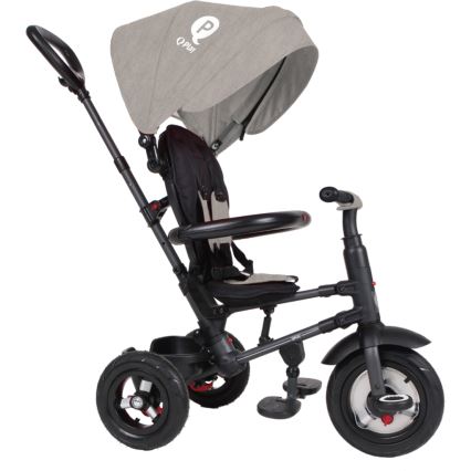 QPlay - Triciclo de criança 3em1 RITO AIR cinzento