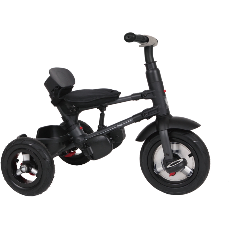 QPlay - Triciclo de criança 3em1 RITO AIR cinzento