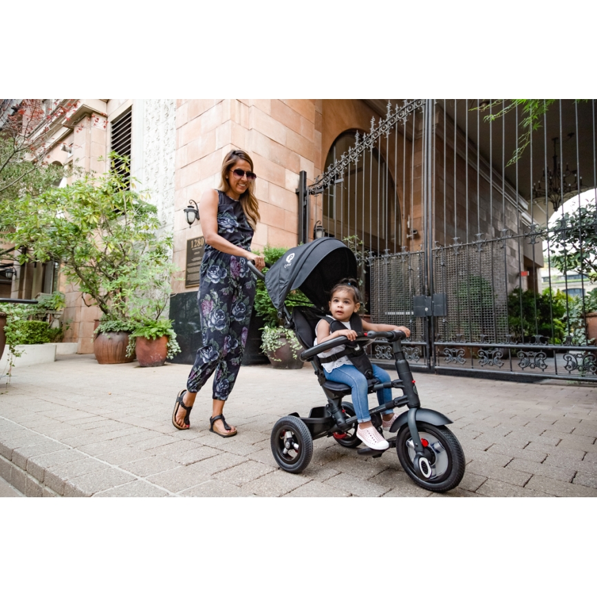 QPlay - Triciclo de criança 3em1 RITO AIR preto
