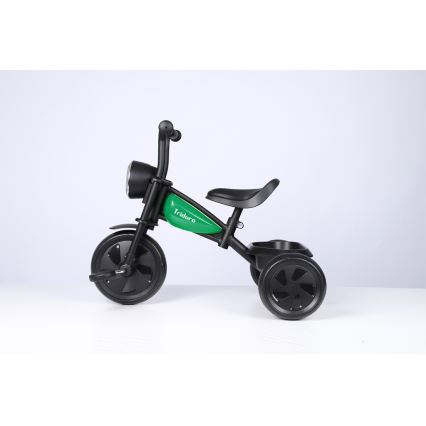 QPlay - Triciclo de criança TRIDURO preto/verde