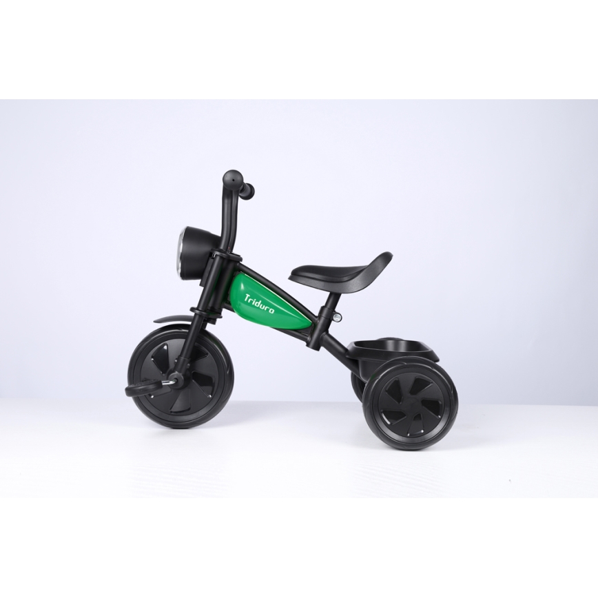 QPlay - Triciclo de criança TRIDURO preto/verde