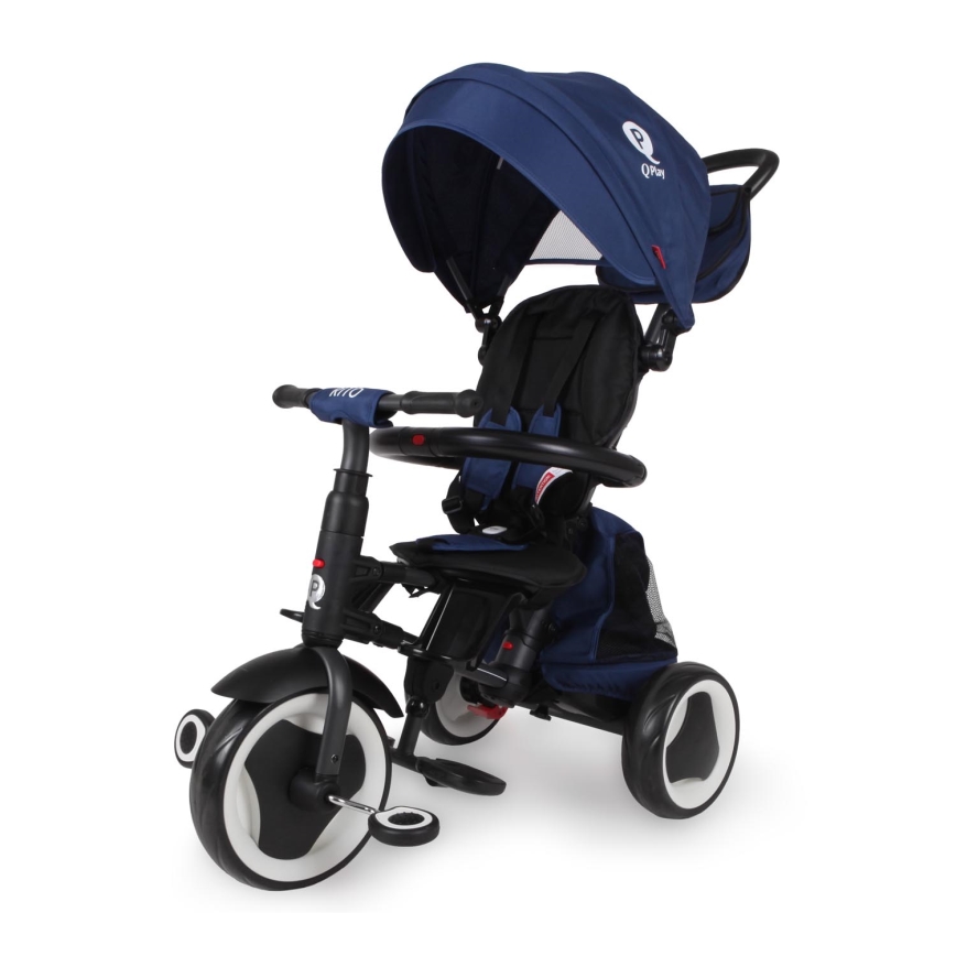 QPlay - Triciclo infantil 3 em 1 RITO EVA PLUS azul