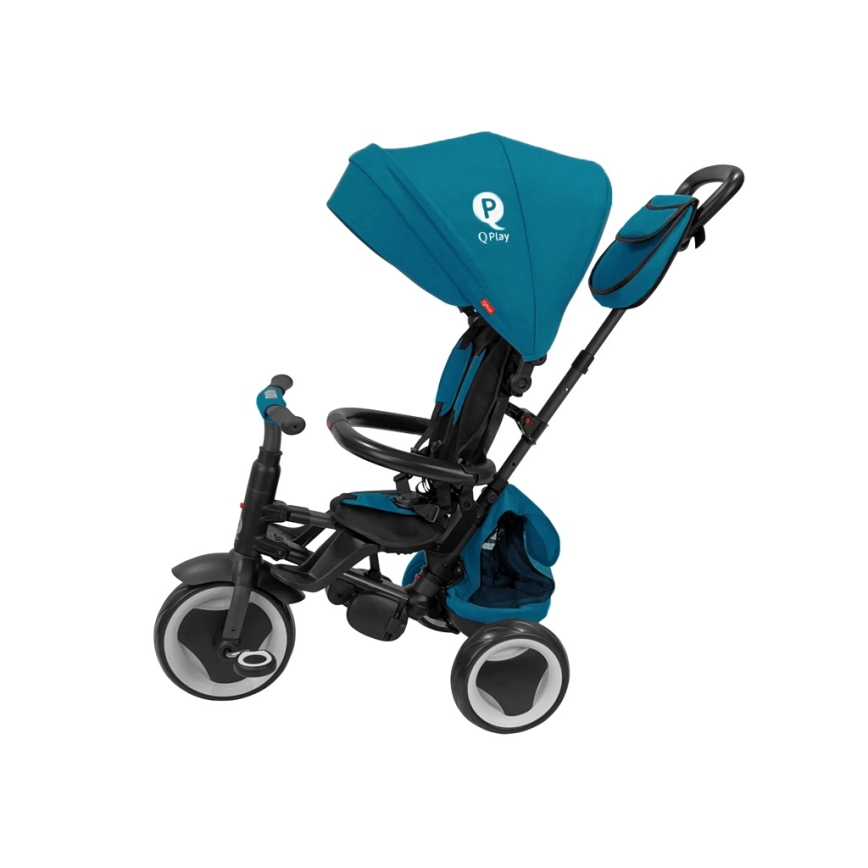 QPlay - Triciclo infantil 3 em 1 RITO EVA PLUS turquesa