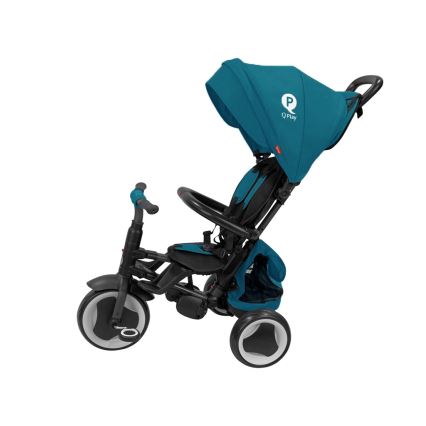QPlay - Triciclo infantil 3 em 1 RITO EVA PLUS turquesa