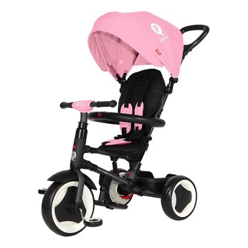 QPlay - Triciclo infantil 3 em 1 RITO EVA rosa