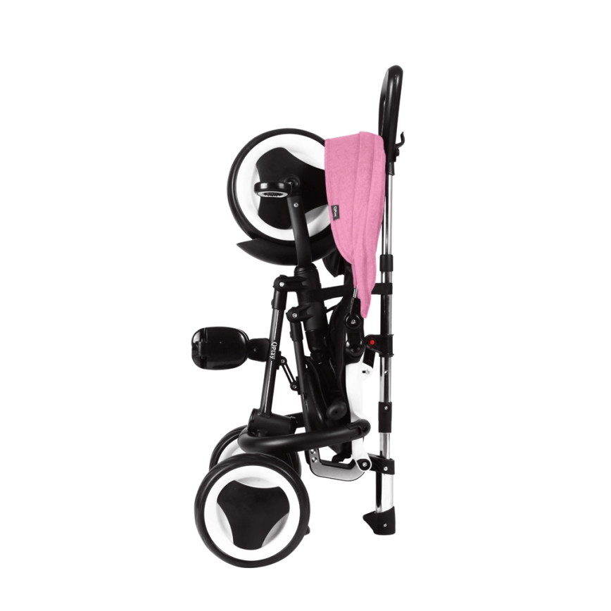 QPlay - Triciclo infantil 3 em 1 RITO EVA rosa