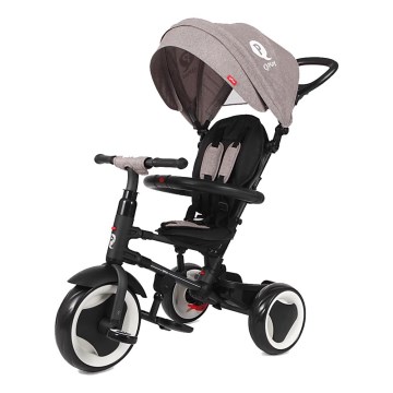 QPlay - Triciclo infantil 3 em 1 RITO EVO cinzento