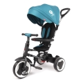 QPlay - Triciclo infantil 3 em 1 RITO EVO turquesa
