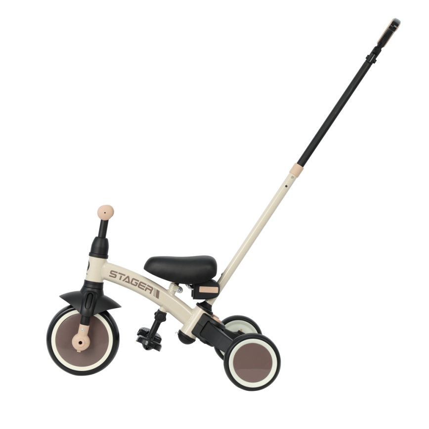 QPlay - Triciclo infantil 3 em 1 STAGER bege
