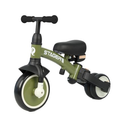 QPlay - Triciclo infantil 3 em 1 STAGER verde