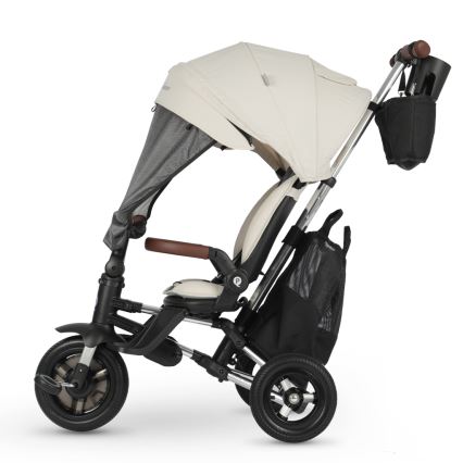QPlay - Triciclo infantil 5 em 1 NOVA DELUXE bege