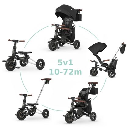 QPlay - Triciclo infantil 5 em 1 NOVA DELUXE preto