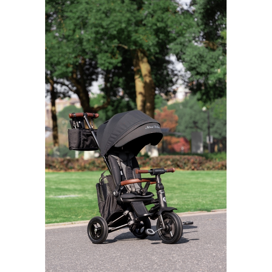 QPlay - Triciclo infantil 5 em 1 NOVA DELUXE preto