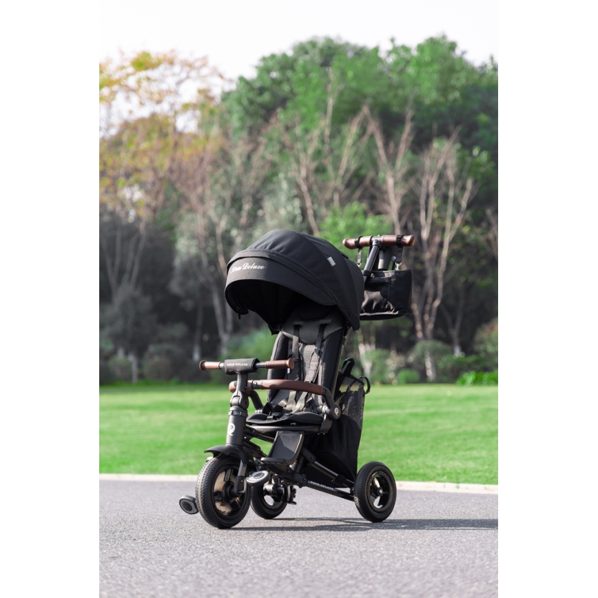 QPlay - Triciclo infantil 5 em 1 NOVA DELUXE preto