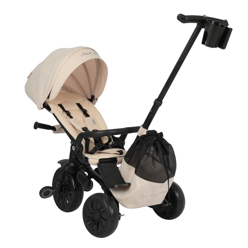 QPlay - Triciclo infantil 5 em 1 NOVA MAX bege