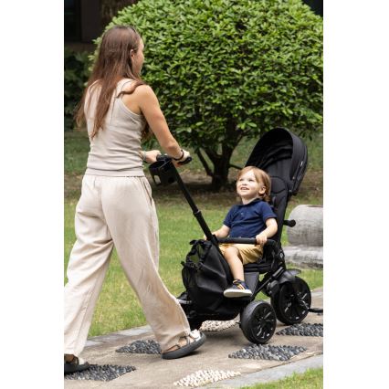 QPlay - Triciclo infantil 5 em 1 NOVA MAX preto