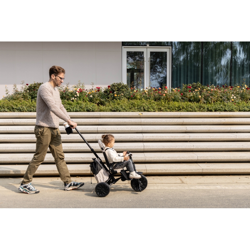 QPlay - Triciclo infantil 5 em 1 NOVA MAX preto