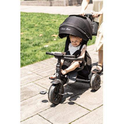 QPlay - Triciclo infantil 5 em 1 NOVA MAX preto