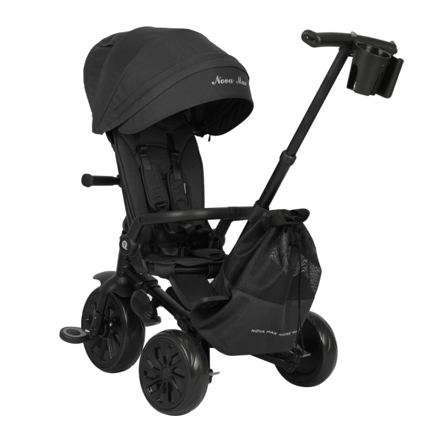 QPlay - Triciclo infantil 5 em 1 NOVA MAX preto