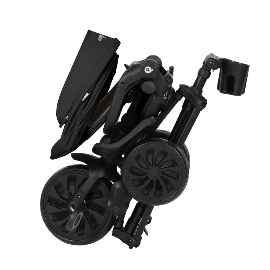 QPlay - Triciclo infantil 5 em 1 NOVA MAX preto
