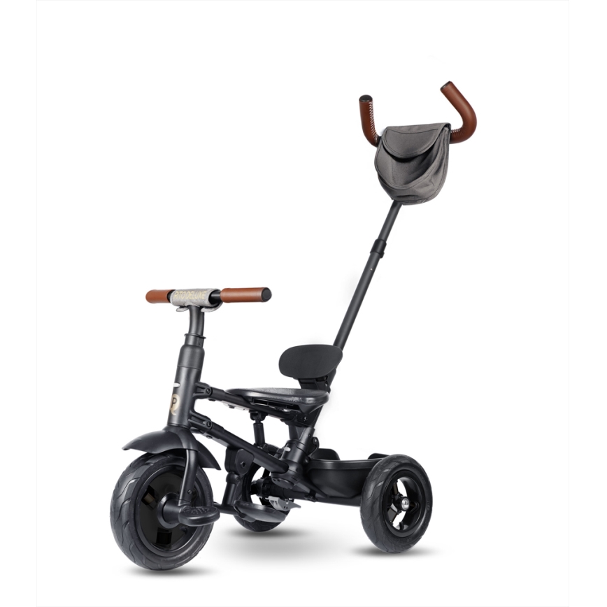 QPlay - Triciclo infantil 6 em 1 RITO DELUXE cinzento