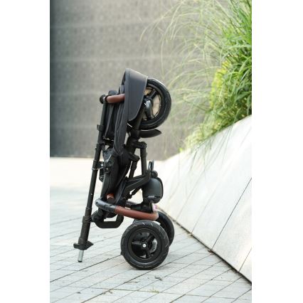 QPlay - Triciclo infantil 6 em 1 RITO DELUXE cinzento