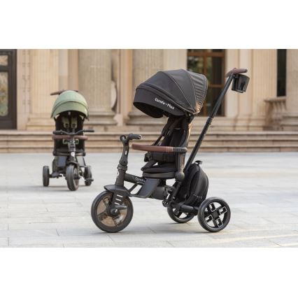 QPlay - Triciclo infantil 7 em 1 COMFO MAX cinzento