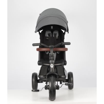 QPlay - Triciclo infantil 7 em 1 COMFO MAX cinzento