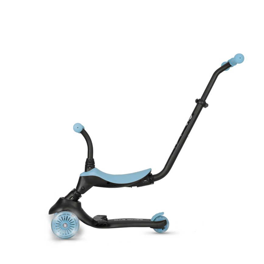 QPlay - Trotinete infantil com rodas LED 5 em 1 SEMA EVO azul