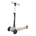 QPlay - Trotinete infantil com rodas LED SPARKLING bege