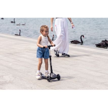 QPlay - Trotinete infantil com rodas LED SPARKLING bege