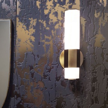 Quintiesse - Aplique de parede LED para casa de banho FACET LED/12W/230V IP44 dourado