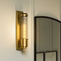 Quintiesse - Aplique de parede LED para casa de banho WELLINGTON 1xE27/7W/230V IP44 dourado