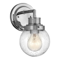 Quintiesse - Aplique de parede para casa de banho POPPY 1xE27/60W/230V IP44 cromo polido