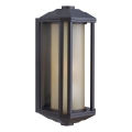 Quintiesse - Aplique de parede para exterior CASTELLE M 1xE27/60W/230V IP44 preto