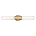 Quintiesse - Aplique LED de parede para casa de banho FACET 2xLED/12W/230V IP44 dourado