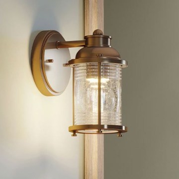 Quintiesse - Arandela de parede para exterior ASHLAND BAY 1xE27/60W/230V IP44, bronze