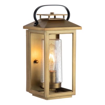 Quintiesse - Candeeiro de parede para exterior ATWATER S 1xE27/60W/230V IP44 dourado