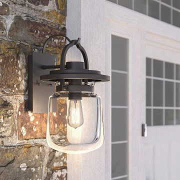 Quintiesse - Candeeiro de parede para exterior LASALLE M 1xE27/60W/230V IP44 bronze