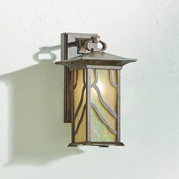 Quintiesse - Candeeiro de parede para exterior MORRIS L 1xE27/60W/230V IP44 bronze