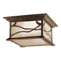 Quintiesse - Candeeiro de tecto exterior MORRIS 2xE27/60W/230V IP44 bronze