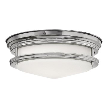 Quintiesse - Candeeiro de tecto para exterior HADRIAN 2xE27/40W/230V Ø 27,8 cm IP44 cromado polido
